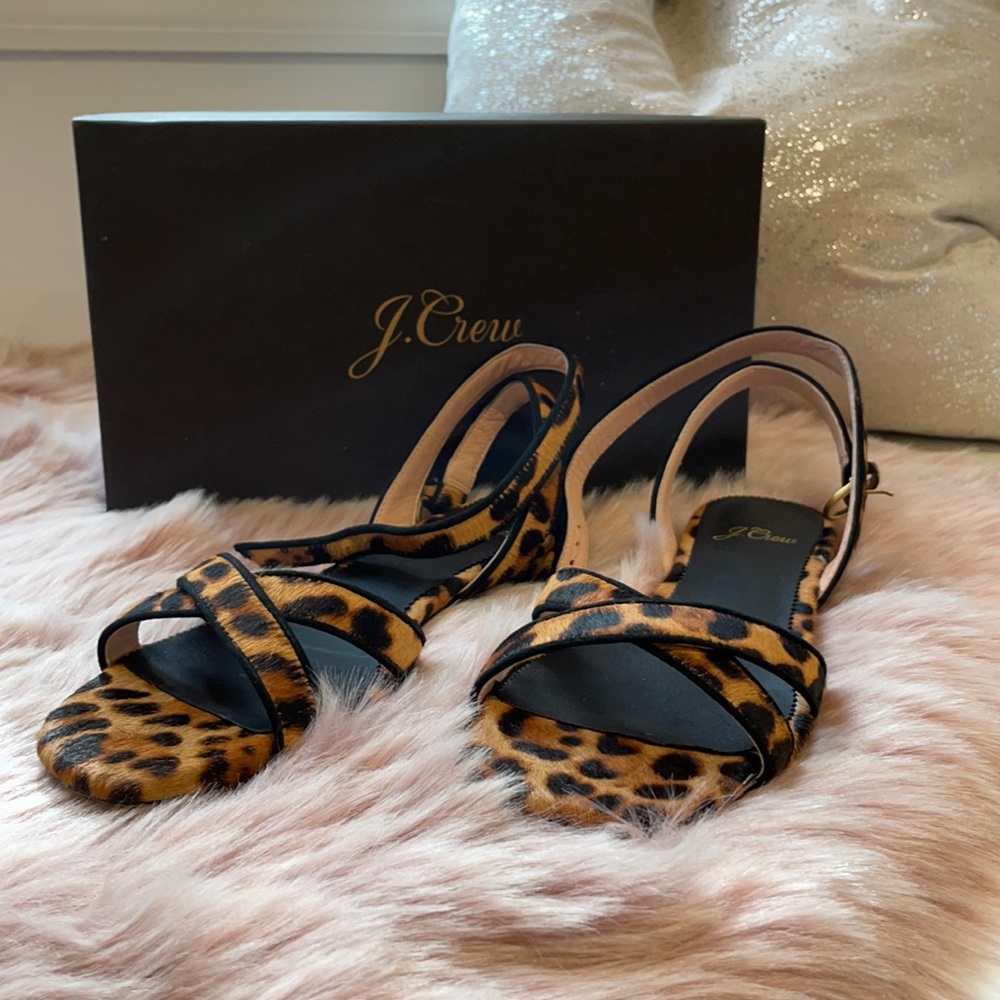Leopard sandals